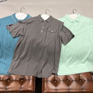 Group of men’s polo shirts!